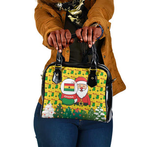 Ghana Christmas Shoulder Handbag Santa Ornament National Coat of Arms and Festive - African Pride