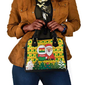 Ghana Christmas Shoulder Handbag Santa Ornament National Coat of Arms and Festive - African Pride