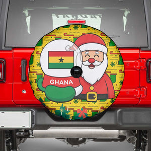 Ghana Christmas Spare Tire Cover Santa Ornament National Coat of Arms and Festive - African Pride