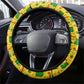 Ghana Christmas Steering Wheel Cover Santa Ornament National Coat of Arms and Festive - African Pride