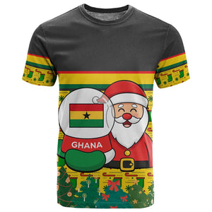 Ghana Christmas T shirt Santa Ornament National Coat of Arms and Festive - African Pride