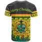Ghana Christmas T shirt Santa Ornament National Coat of Arms and Festive - African Pride