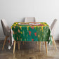 Ghana Christmas Tablecloth Santa Ornament National Coat of Arms and Festive - African Pride