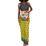 Ghana Christmas Tank Maxi Dress Santa Ornament National Coat of Arms and Festive - African Pride