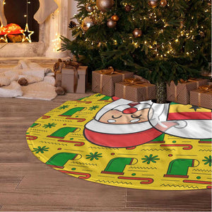 Ghana Christmas Tree Skirt Santa Ornament National Coat of Arms and Festive - African Pride