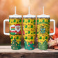 Ghana Christmas Tumbler With Handle Santa Ornament National Coat of Arms and Festive - African Pride