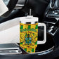 Ghana Christmas Tumbler With Handle Santa Ornament National Coat of Arms and Festive - African Pride