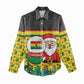 Ghana Christmas Women Casual Shirt Santa Ornament National Coat of Arms and Festive - African Pride