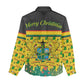 Ghana Christmas Women Casual Shirt Santa Ornament National Coat of Arms and Festive - African Pride