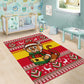 Ghana Christmas Area Rug Monkey Holding Gift Ghana Map and Festive - African Pride