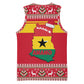 Ghana Christmas Basketball Jersey Monkey Holding Gift Ghana Map and Festive - African Pride