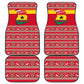 Ghana Christmas Car Mats Monkey Holding Gift Ghana Map and Festive - African Pride
