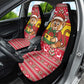 Ghana Christmas Car Seat Cover Monkey Holding Gift Ghana Map and Festive - African Pride