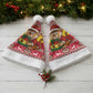 Ghana Christmas Santa Hat Monkey Holding Gift Ghana Map and Festive - African Pride