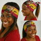 Ghana Christmas Neck Gaiter Monkey Holding Gift Ghana Map and Festive - African Pride