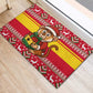 Ghana Christmas Rubber Doormat Monkey Holding Gift Ghana Map and Festive - African Pride