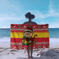 Ghana Christmas Sarong Monkey Holding Gift Ghana Map and Festive - African Pride