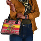 Ghana Christmas Shoulder Handbag Monkey Holding Gift Ghana Map and Festive - African Pride