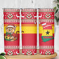 Ghana Christmas Skinny Tumbler Monkey Holding Gift Ghana Map and Festive - African Pride