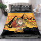 Egypt Christmas Bedding Set Pharaoh Santa Pyramids Eye of Horus and Ancient Egyptian - African Pride