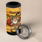 Egypt Christmas 4 in 1 Can Cooler Tumbler Pharaoh Santa Pyramids Eye of Horus and Ancient Egyptian - African Pride