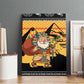 Egypt Christmas Canvas Wall Art Pharaoh Santa Pyramids Eye of Horus and Ancient Egyptian - African Pride