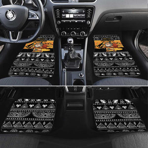 Egypt Christmas Car Mats Pharaoh Santa Pyramids Eye of Horus and Ancient Egyptian - African Pride