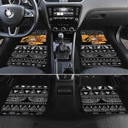 Egypt Christmas Car Mats Pharaoh Santa Pyramids Eye of Horus and Ancient Egyptian - African Pride