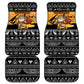 Egypt Christmas Car Mats Pharaoh Santa Pyramids Eye of Horus and Ancient Egyptian - African Pride