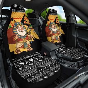 Egypt Christmas Car Seat Cover Pharaoh Santa Pyramids Eye of Horus and Ancient Egyptian - African Pride