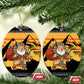 Egypt Christmas Ceramic Ornament Pharaoh Santa Pyramids Eye of Horus and Ancient Egyptian - African Pride