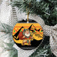 Egypt Christmas Ceramic Ornament Pharaoh Santa Pyramids Eye of Horus and Ancient Egyptian - African Pride