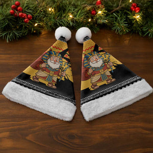Egypt Christmas Santa Hat Pharaoh Santa Pyramids Eye of Horus and Ancient Egyptian - African Pride
