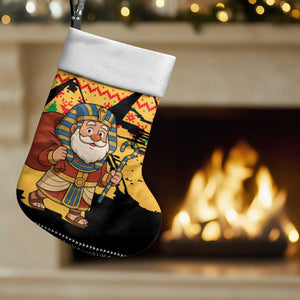 Egypt Christmas Stocking Pharaoh Santa Pyramids Eye of Horus and Ancient Egyptian - African Pride