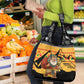 Egypt Christmas Grocery Bag Pharaoh Santa Pyramids Eye of Horus and Ancient Egyptian - African Pride