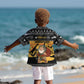 Egypt Christmas Kid Hawaiian Shirt Pharaoh Santa Pyramids Eye of Horus and Ancient Egyptian - African Pride