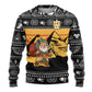 Egypt Christmas Ugly Christmas Sweater Pharaoh Santa Pyramids Eye of Horus and Ancient Egyptian - African Pride