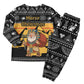 Egypt Christmas Pajama Set Pharaoh Santa Pyramids Eye of Horus and Ancient Egyptian - African Pride