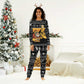 Egypt Christmas Pajama Set Pharaoh Santa Pyramids Eye of Horus and Ancient Egyptian - African Pride
