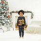 Egypt Christmas Pajama Set Pharaoh Santa Pyramids Eye of Horus and Ancient Egyptian - African Pride
