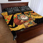 Egypt Christmas Quilt Bed Set Pharaoh Santa Pyramids Eye of Horus and Ancient Egyptian - African Pride