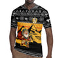 Egypt Christmas Rugby Jersey Pharaoh Santa Pyramids Eye of Horus and Ancient Egyptian - African Pride