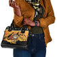 Egypt Christmas Shoulder Handbag Pharaoh Santa Pyramids Eye of Horus and Ancient Egyptian - African Pride