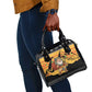 Egypt Christmas Shoulder Handbag Pharaoh Santa Pyramids Eye of Horus and Ancient Egyptian - African Pride