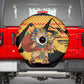 Egypt Christmas Spare Tire Cover Pharaoh Santa Pyramids Eye of Horus and Ancient Egyptian - African Pride
