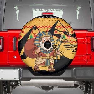 Egypt Christmas Spare Tire Cover Pharaoh Santa Pyramids Eye of Horus and Ancient Egyptian - African Pride