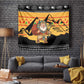 Egypt Christmas Tapestry Pharaoh Santa Pyramids Eye of Horus and Ancient Egyptian - African Pride