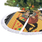 Egypt Christmas Tree Skirt Pharaoh Santa Pyramids Eye of Horus and Ancient Egyptian - African Pride