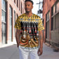 Egypt Christmas Baseball Jersey Santa Cat Sleigh Reindeer Christmas Tree and Ancient Hieroglyphic - African Pride