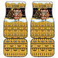Egypt Christmas Car Mats Santa Cat Sleigh Reindeer Christmas Tree and Ancient Hieroglyphic - African Pride